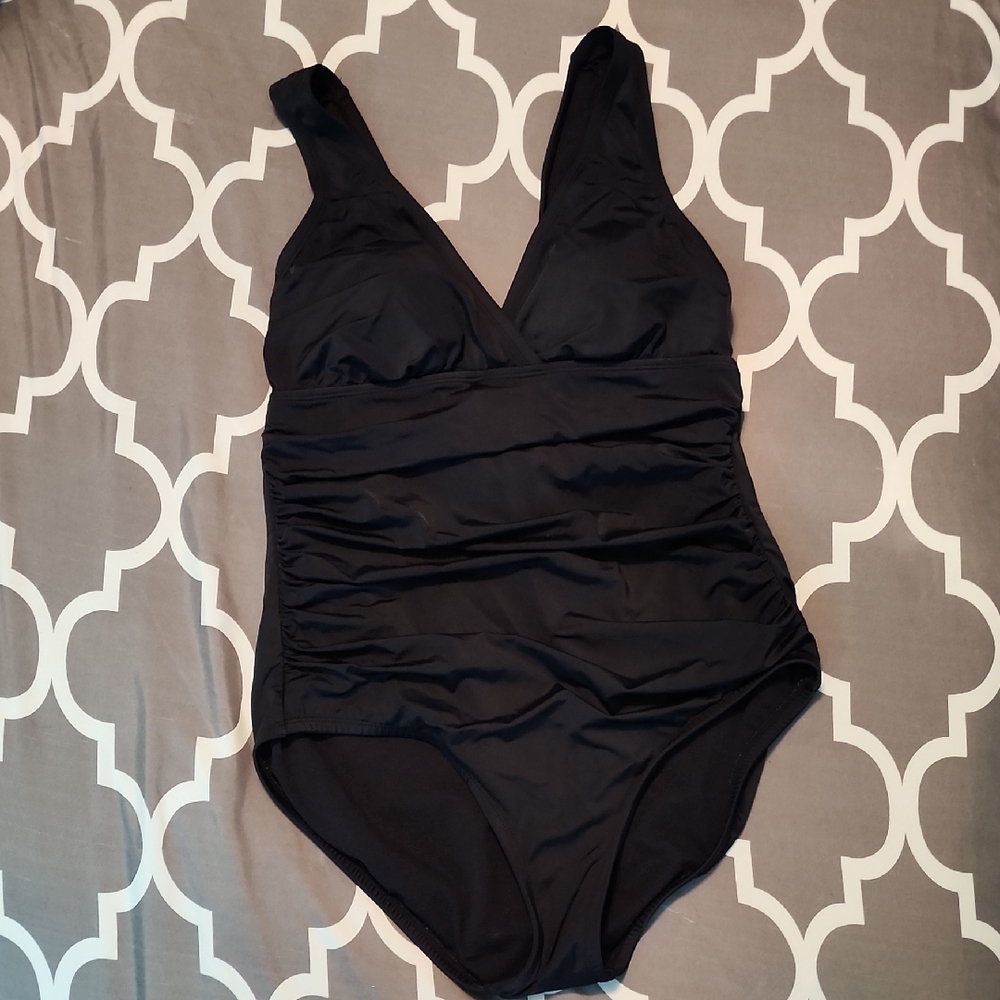 Black One-Piece Swimsuit